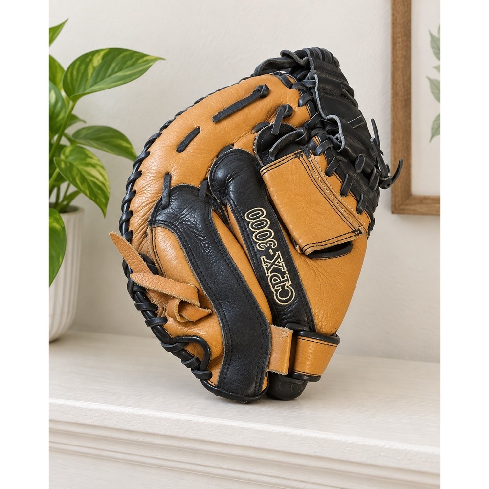Champro CPX-3000 Baseball Catchers Mitt Right Hand Throw Tan Black Leather